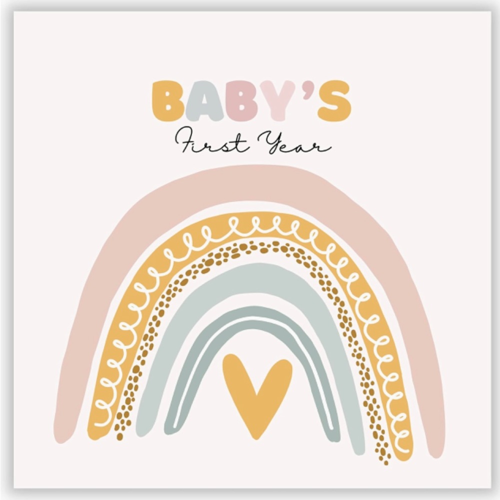 Baby Memory Book for Girls - Baby’s First Year Book